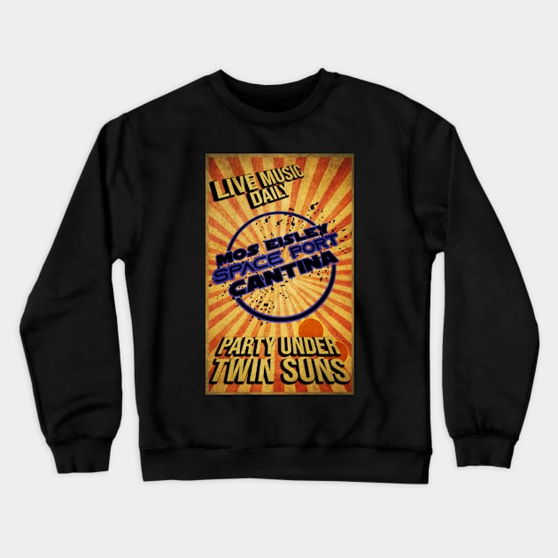 Live Cantina Music Crewneck Sweatshirt by masciajames